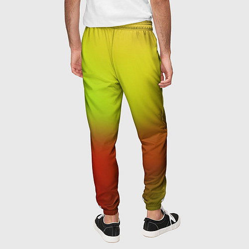 Мужские брюки Color multicolored gradient / 3D-принт – фото 4