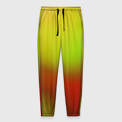 Брюки на резинке мужские Color multicolored gradient, цвет: 3D-принт