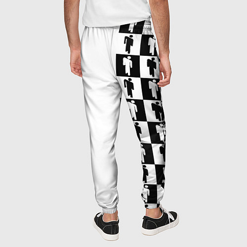Мужские брюки Ювентус паттерн люди / 3D-принт – фото 4