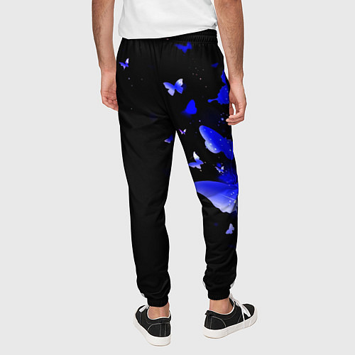 Мужские брюки Наполи бабочки текстура / 3D-принт – фото 4