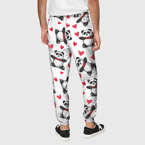 Мужские брюки Любимые панды / 3D-принт – фото 4