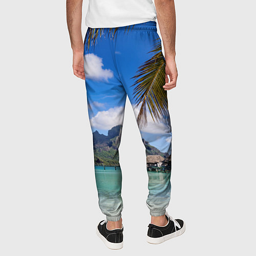 Мужские брюки Бора-Бора / 3D-принт – фото 4
