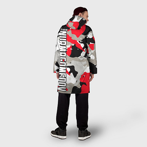 Мужской дождевик Khabib Nurmagomedov: Red Camo / 3D-принт – фото 4