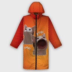 Дождевик мужской Cat Pop Мем, цвет: 3D-принт