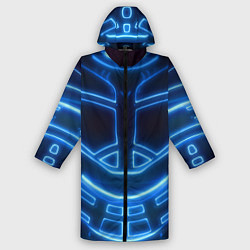 Дождевик мужской Неоновая броня Neon Armor, цвет: 3D-принт