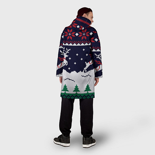 Мужской дождевик СВИТЕР С ОЛЕНЯМИ DEER SWEATER / 3D-принт – фото 4
