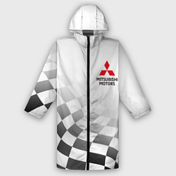 Дождевик мужской Митсубиси Mitsubishi финишный флаг, цвет: 3D-принт