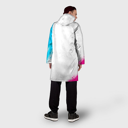 Мужской дождевик Twenty One Pilots neon gradient style / 3D-принт – фото 4