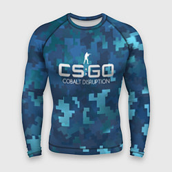 Мужской рашгард Cs:go - Cobalt Disruption Ржавый кобальт