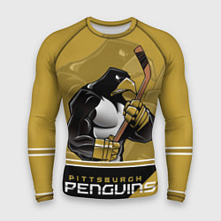 Рашгард мужской Pittsburgh Penguins, цвет: 3D-принт