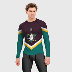 Рашгард мужской NHL: Anaheim Ducks, цвет: 3D-принт — фото 2