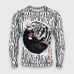 Рашгард мужской Yin Yang Tigers, цвет: 3D-принт