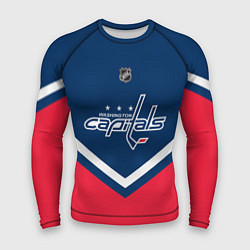 Рашгард мужской NHL: Washington Capitals, цвет: 3D-принт