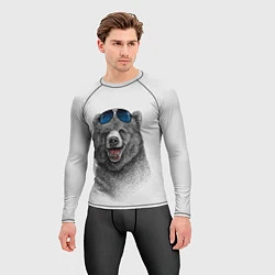 Рашгард мужской Счастливый медведь, цвет: 3D-принт — фото 2