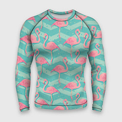 Мужской рашгард Flamingo Pattern