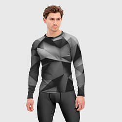 Рашгард мужской Gray abstraction, цвет: 3D-принт — фото 2