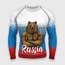 Рашгард мужской Russian Bear, цвет: 3D-принт