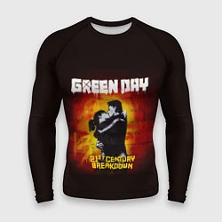 Рашгард мужской Поцелуй Green Day, цвет: 3D-принт