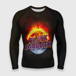 Мужской рашгард Black Sabbath земля в огне