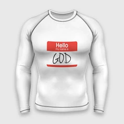 Мужской рашгард Hello: my name is God