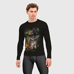 Рашгард мужской Ведьмин котенок, цвет: 3D-принт — фото 2