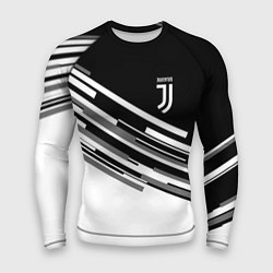 Рашгард мужской FC Juventus: B&W Line, цвет: 3D-принт