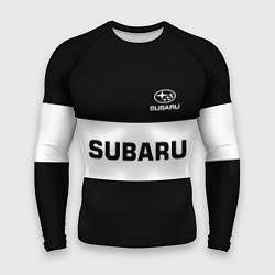 Рашгард мужской Subaru: Black Sport, цвет: 3D-принт