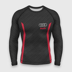 Рашгард мужской Audi: Black Carbon, цвет: 3D-принт