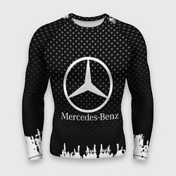 Рашгард мужской Mercedes-Benz: Black Side, цвет: 3D-принт