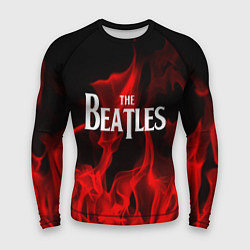 Рашгард мужской The Beatles: Red Flame, цвет: 3D-принт