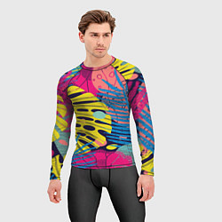 Рашгард мужской Тропическая мода, цвет: 3D-принт — фото 2