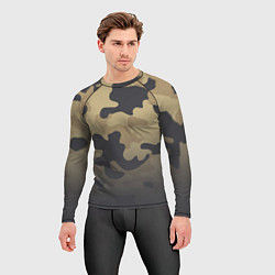Рашгард мужской Camouflage Khaki, цвет: 3D-принт — фото 2