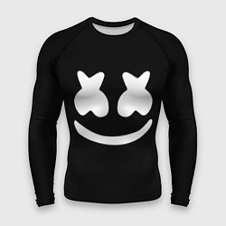 Рашгард мужской Marshmello: Black Face, цвет: 3D-принт