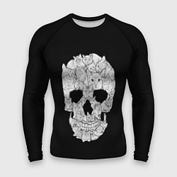 Рашгард мужской Sketchy Cat Skull, цвет: 3D-принт