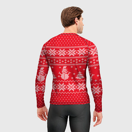 Мужской рашгард Новогодний Кирилл / 3D-принт – фото 4