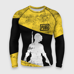 Рашгард мужской PUBG: Yellow Grunge, цвет: 3D-принт