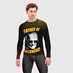 Рашгард мужской Stan Lee: Father of Superhero, цвет: 3D-принт — фото 2
