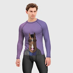 Рашгард мужской Конь БоДжек, цвет: 3D-принт — фото 2