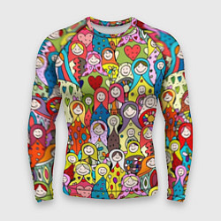 Мужской рашгард Весёлые матрешки