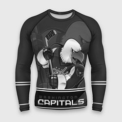 Рашгард мужской Washington Capitals: Mono, цвет: 3D-принт