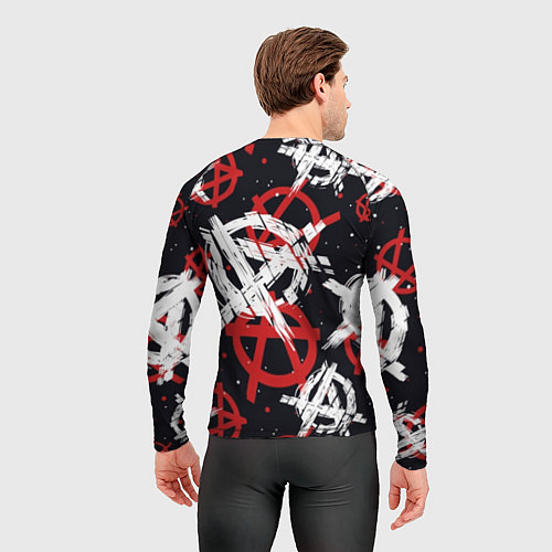 Мужской рашгард Анархия - паттерн / 3D-принт – фото 4