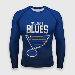 Рашгард мужской St Louis Blues, цвет: 3D-принт