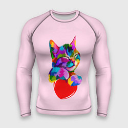 Рашгард мужской Кот, цвет: 3D-принт