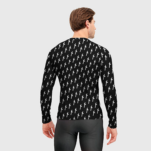 Мужской рашгард LiL PEEP Pattern / 3D-принт – фото 4