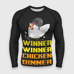 Рашгард мужской Winner Chicken Dinner, цвет: 3D-принт