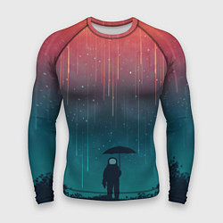 Рашгард мужской Космический Дождь, цвет: 3D-принт