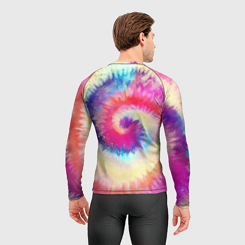 Мужской рашгард Tie Dye vortex / 3D-принт – фото 4