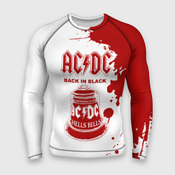 Рашгард мужской ACDC Back in Black, цвет: 3D-принт