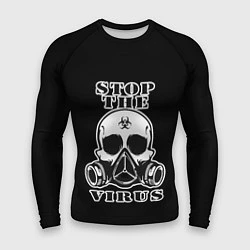 Рашгард мужской Stop The Virus, цвет: 3D-принт