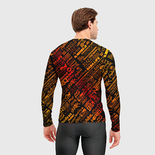 Мужской рашгард Музыкальные бренды / 3D-принт – фото 4